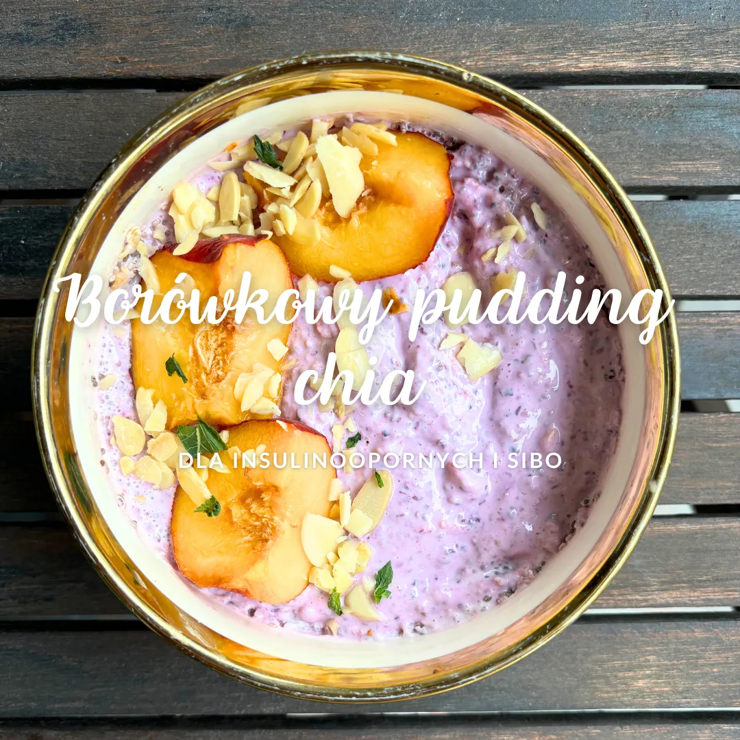 Borówkowy pudding chia