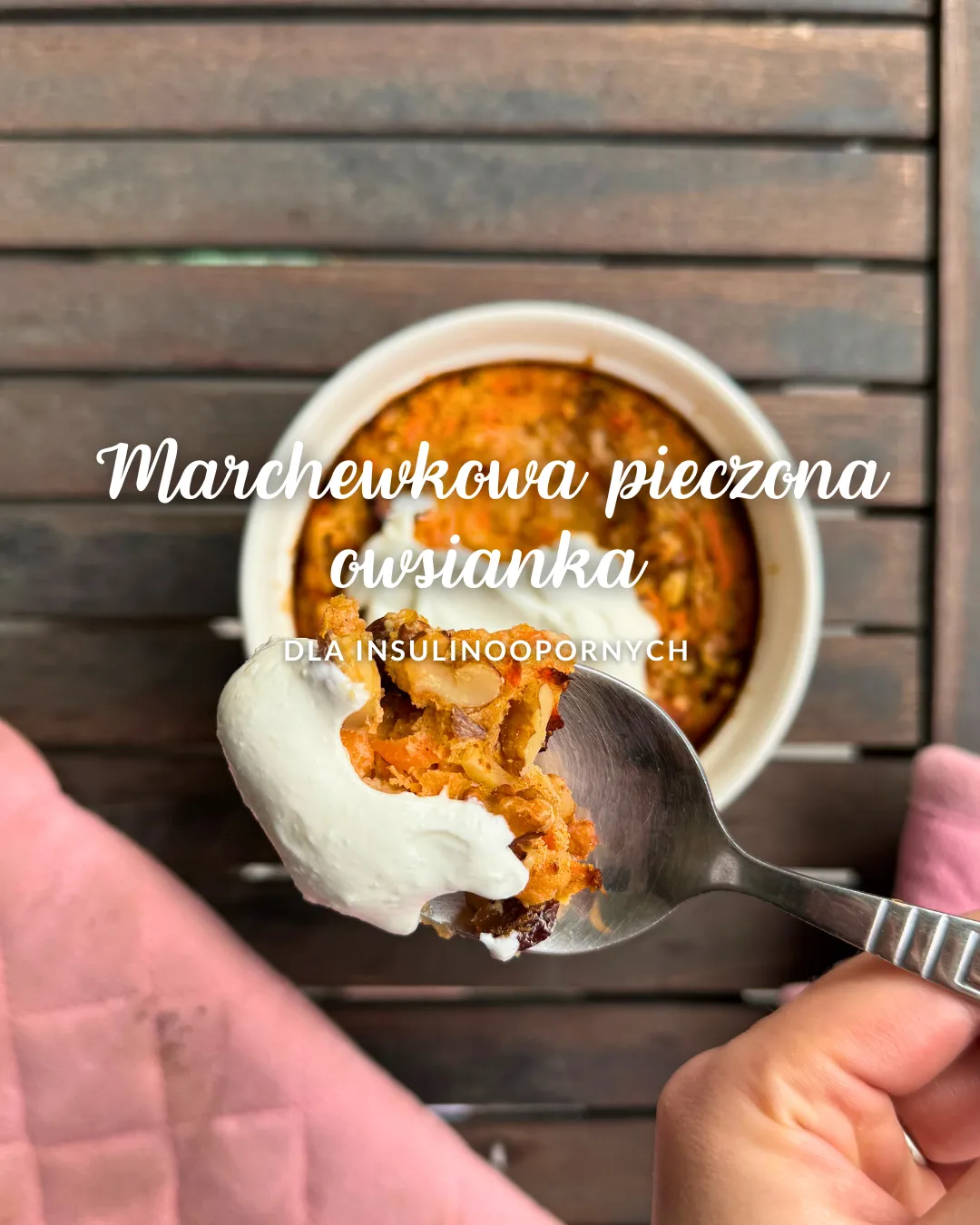 Marchewkowa pieczona owsianka dla INSULINOOPORNYCH