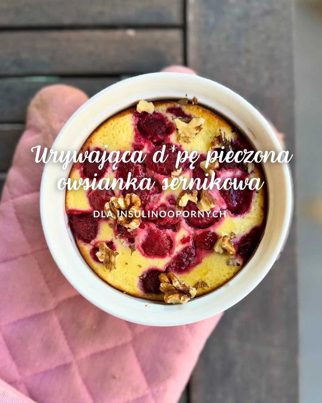 Urwająca d*pę pieczona owsianka sernikowa dla INSULINOOPORNYCH