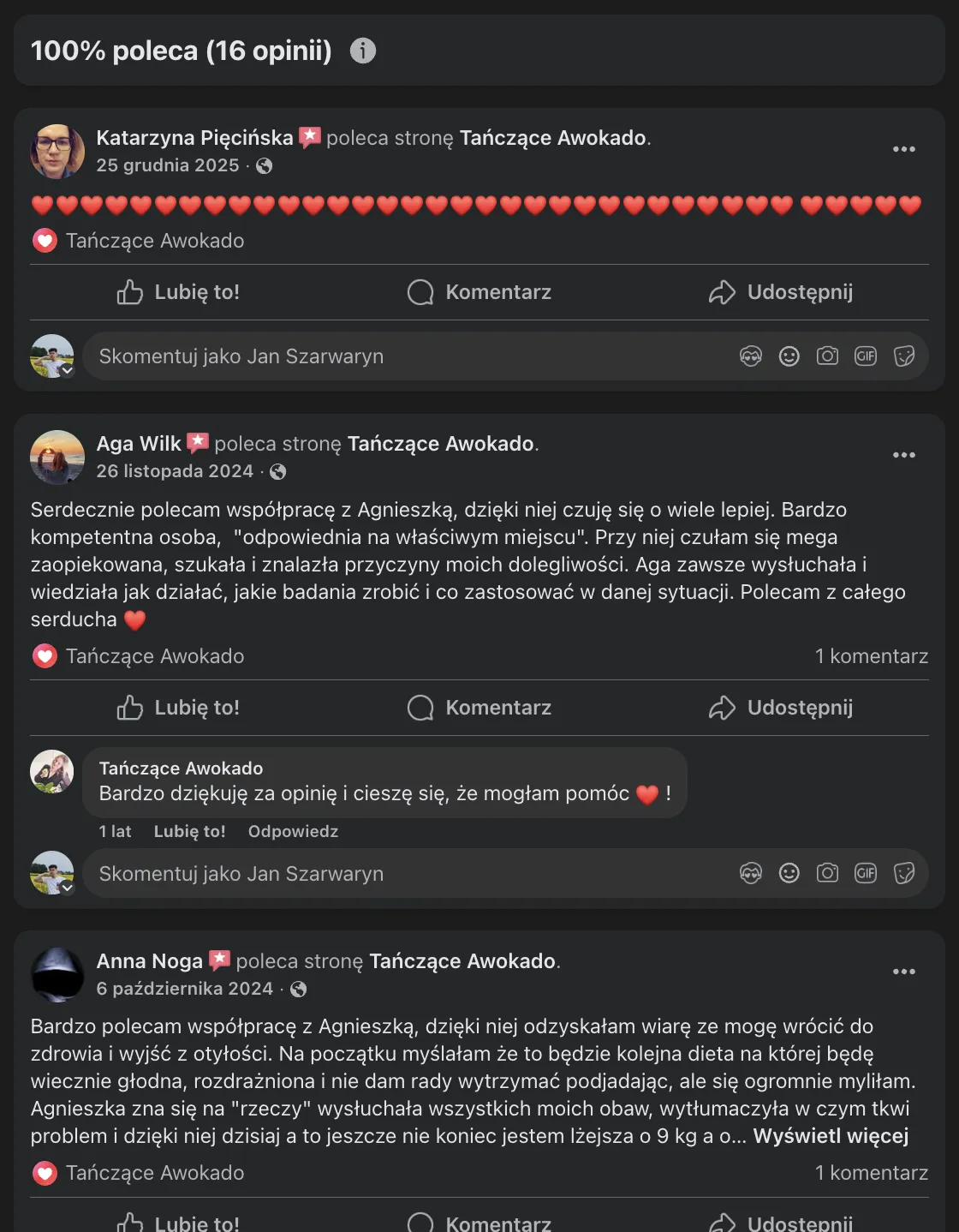 Client review 38: a message or result of our work together